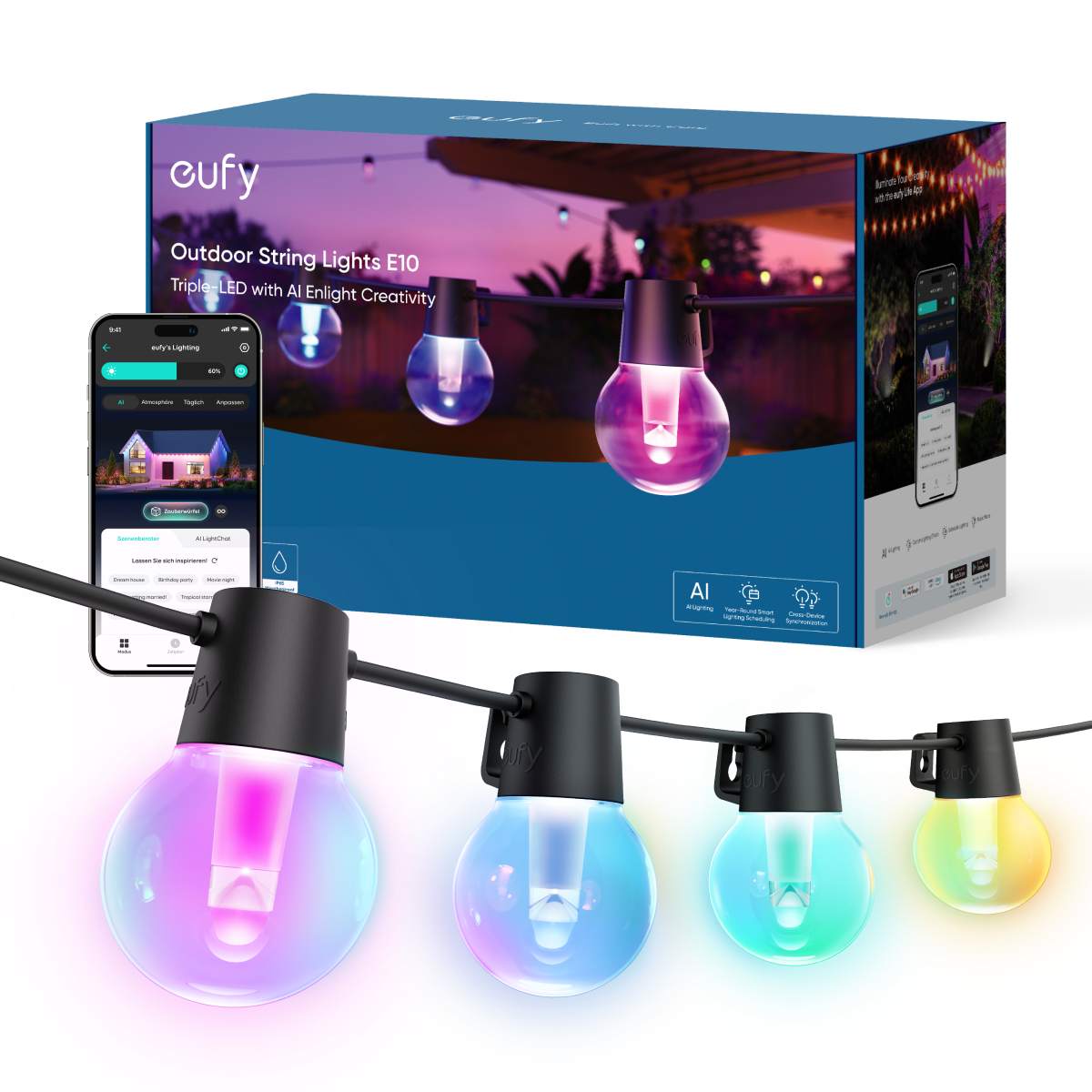 eufy Outdoor String Lights E10